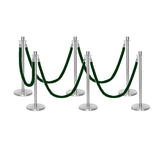 Flexibarrier Post & Rope Barrier Premium Set - including twisted ropes