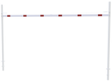 Höhenbegrenzungsbarriere mit 2 quadratischen Pfosten (3-9m Breite)