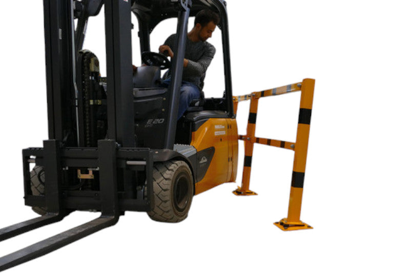 Protective railing -Brooklyn- for plugging down (Flexible, tiltable) 70x70mm (modular)