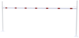 Höhenbegrenzungsbarriere mit 2 quadratischen Pfosten (3-9m Breite)