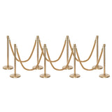 Flexibarrier Post & Rope Barrier Premium Set - including twisted ropes