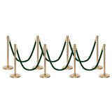 Flexibarrier Post & Rope Barrier Premium Set - including twisted ropes