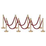 Flexibarrier Post & Rope Barrier Premium Set - including twisted ropes