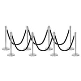 Flexibarrier Post & Rope Barrier Premium Set - including twisted ropes