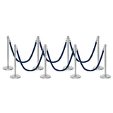 Flexibarrier Post & Rope Barrier Premium Set - including twisted ropes