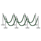 Flexibarrier Post & Rope Barrier Premium Set - including twisted ropes