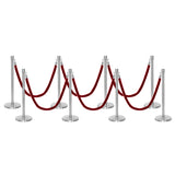 Flexibarrier Post & Rope Barrier Premium Set - including twisted ropes