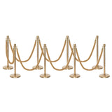 Flexibarrier Post & Rope Barrier Premium Set - including twisted ropes