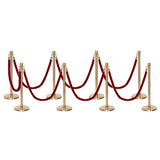 Flexibarrier Post & Rope Barrier Premium Set - including twisted ropes