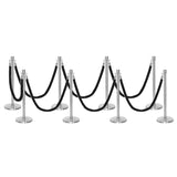 Flexibarrier Post & Rope Barrier Premium Set - including twisted ropes