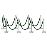 Flexibarrier Post & Rope Barrier Premium Set - including twisted ropes