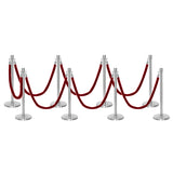 Flexibarrier Post & Rope Barrier Premium Set - including twisted ropes