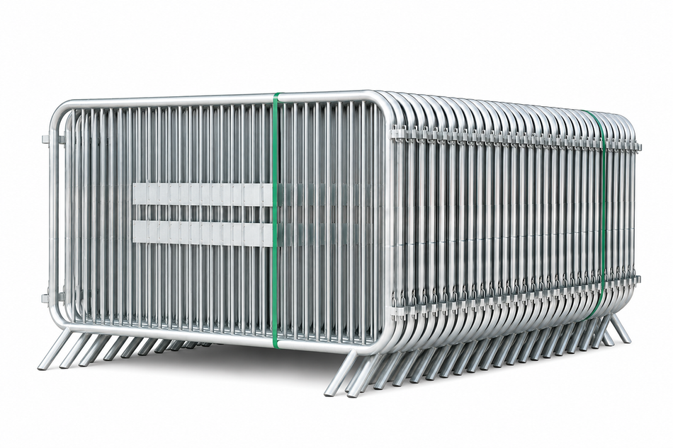 Flexibarrier Crowd Control Barrier - Basic - Fixed Foot, X-Large Package (115m) without Reflectors