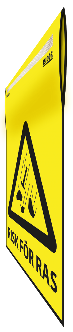 Isidor Warnungsflagge – Risiko für Einsturz!