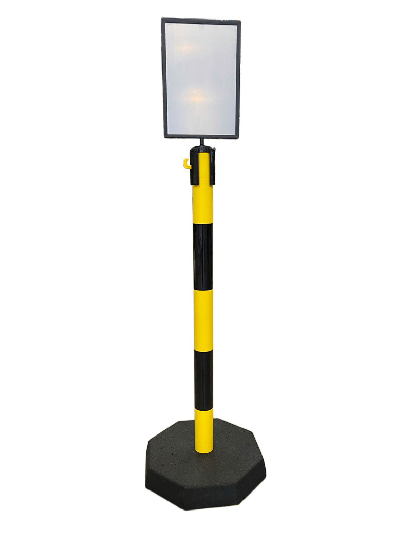 Barriers Post Sign Sign-Holder for Post & Chain Barrier – Barriers4u – Crowd Control ...
