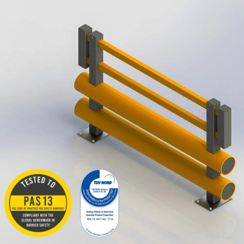 Removable Railing Barriers Modular Protective Railing Systems for Workplace Safety & Access ...