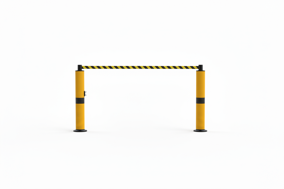 Skipper XS Bollard Barrier Kit – Adapter, Tape Receiver & 9m Retractable Barrier