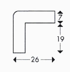 Kantenschutz PROFIL TYP E – Selbstklebend