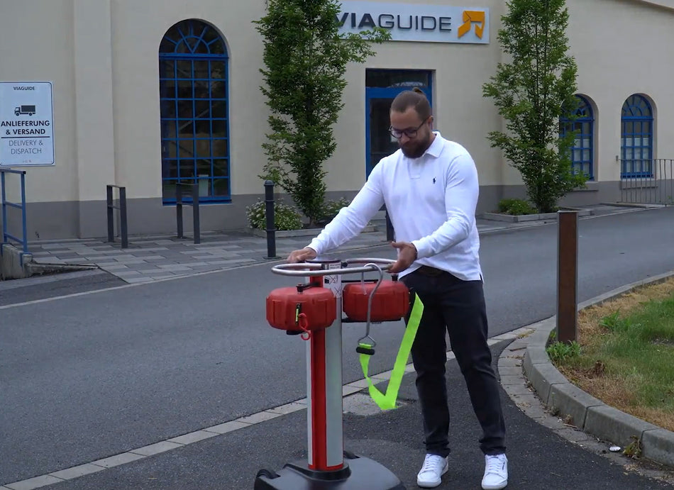 Beltrac Belt Stanchion -Jettrac- (2x25m retractable belt)