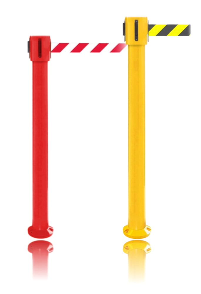 FlexiBarrier Belt Stanchion -SafetyPlus Fixed- (3.4m/4.9m/10.6m belt)