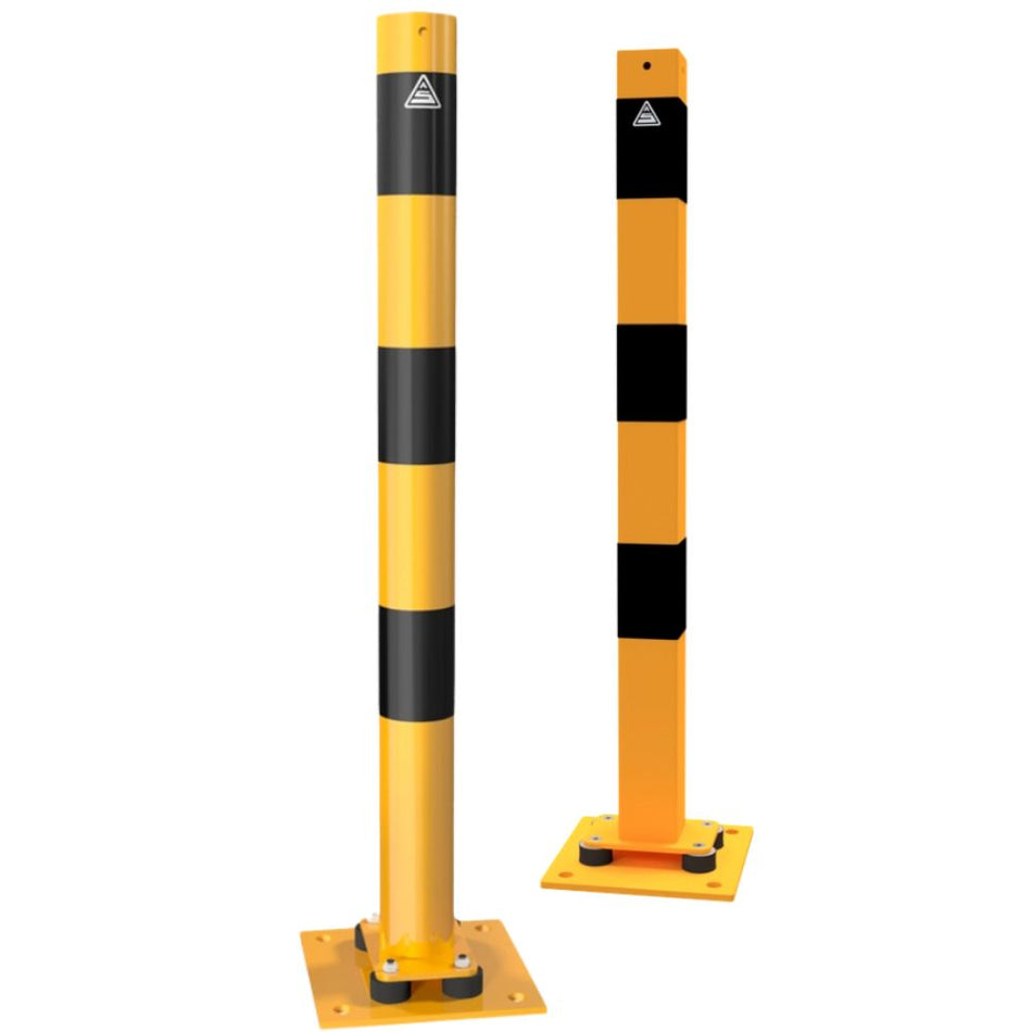 Crash-Proof – Tiltable Bollards with Welded Steel Cap (Ø76 - 89mm)
