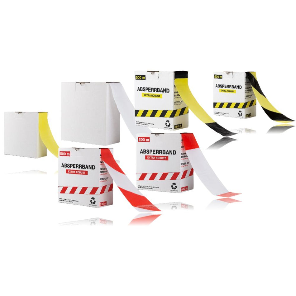 Barrier Tape –Extra Robust – 500m x 80mm (Double-Sided Print)
