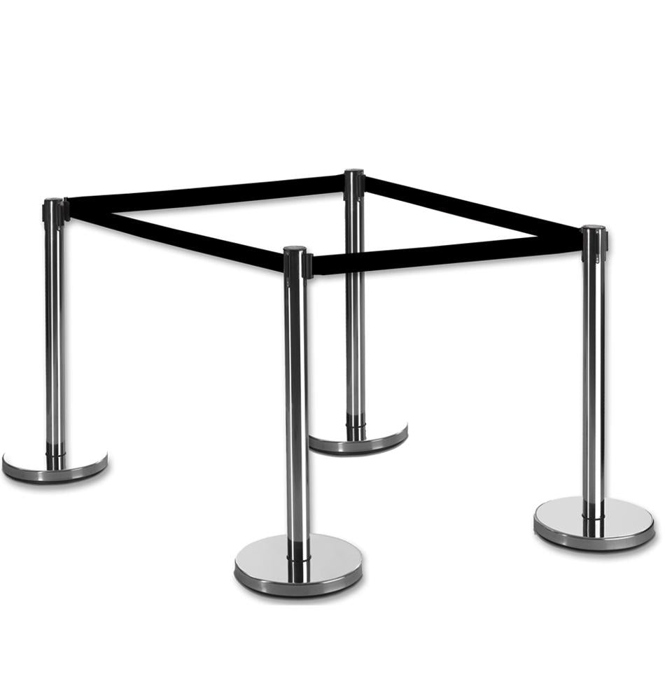 (2-30 Pack) Flexibarrier Belt Stanchion -Eco 2m- (Various colors)
