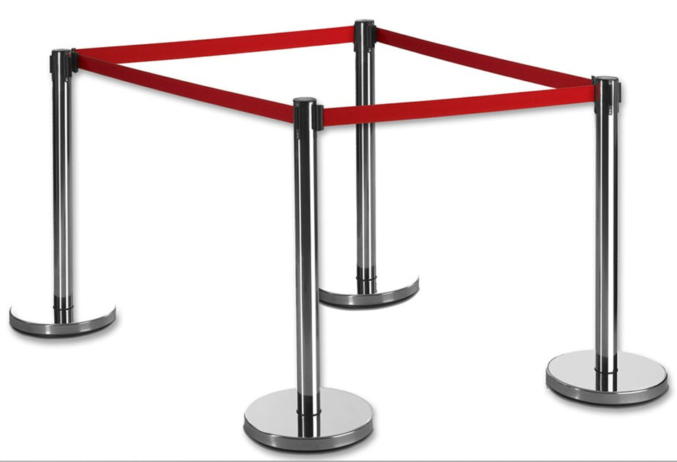 (2-30 Pack) Flexibarrier Belt Stanchion -Eco 2m- (Various colors)