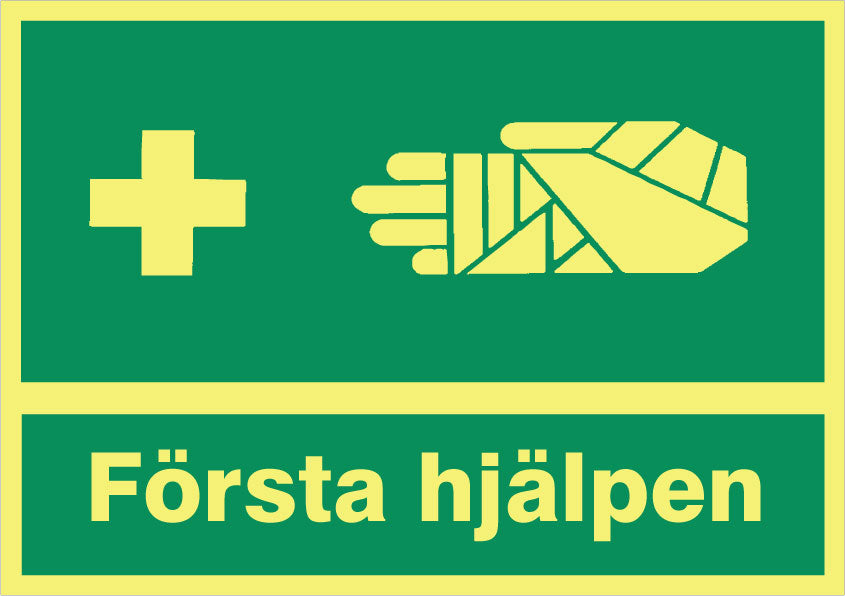 Hinweisschild. Erste Hilfe