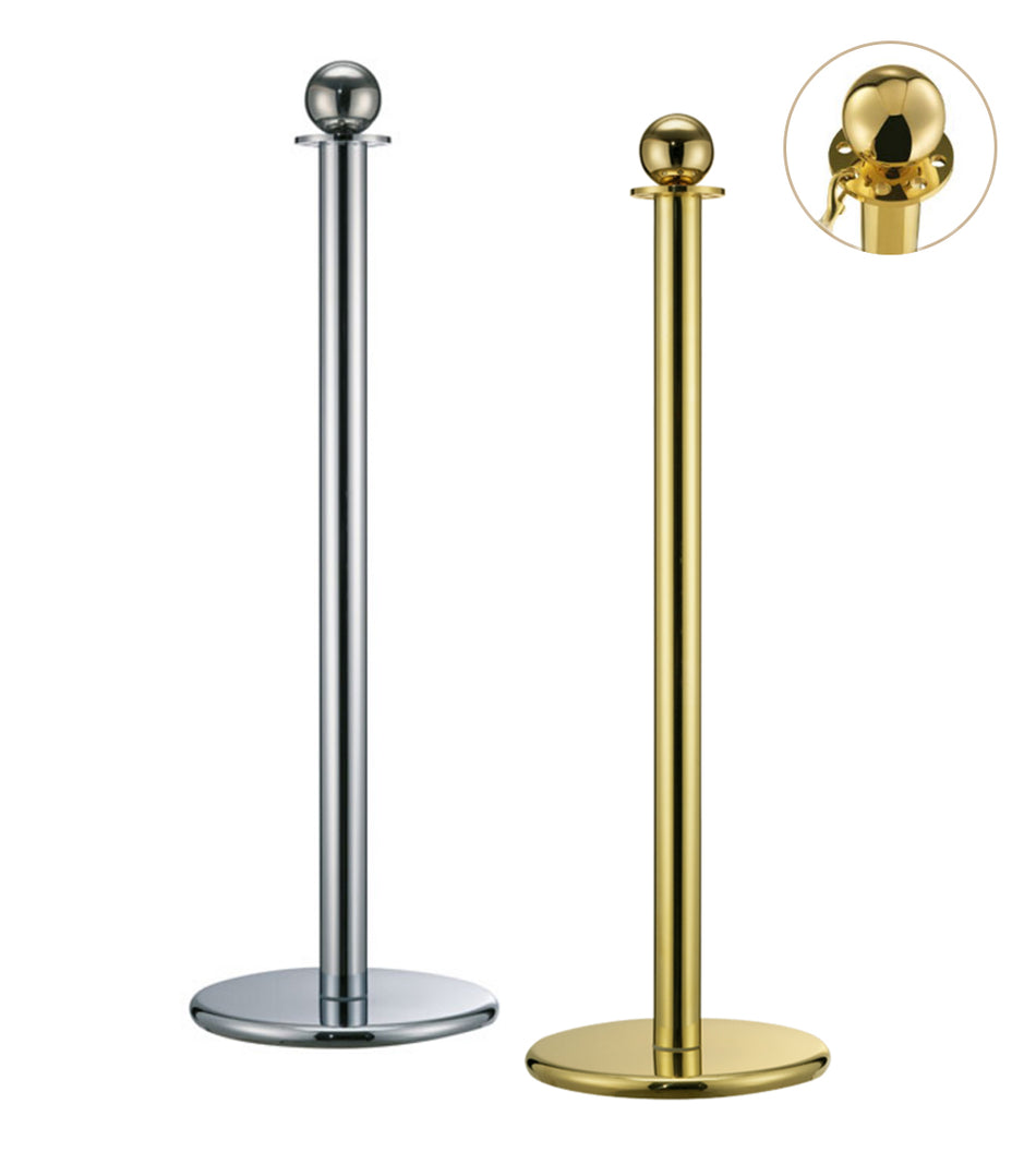 Post & Rope Barrier -Viaguide Crown-