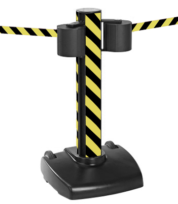 Beltrac Belt Stanchion -Storetrac Double- (2x22m retractable belt)