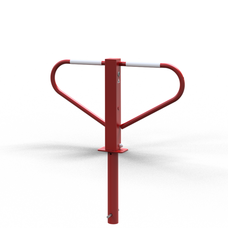 Car-Park Barrier Foldable with Triangular Lock