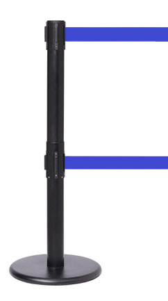 FlexiBarrier Belt Stanchion -Pro Twin- (2x3.4m belt)