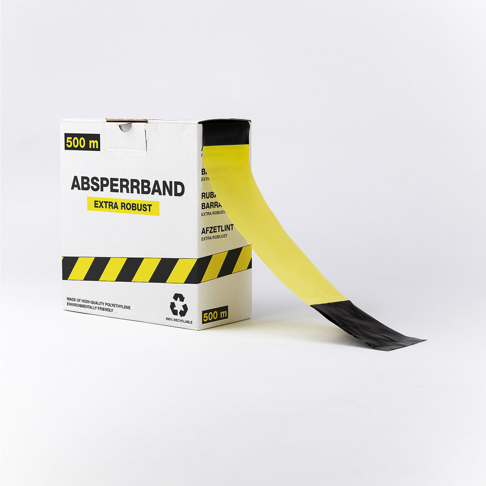 Barrier Tape –Extra Robust – 500m x 80mm (Double-Sided Print)
