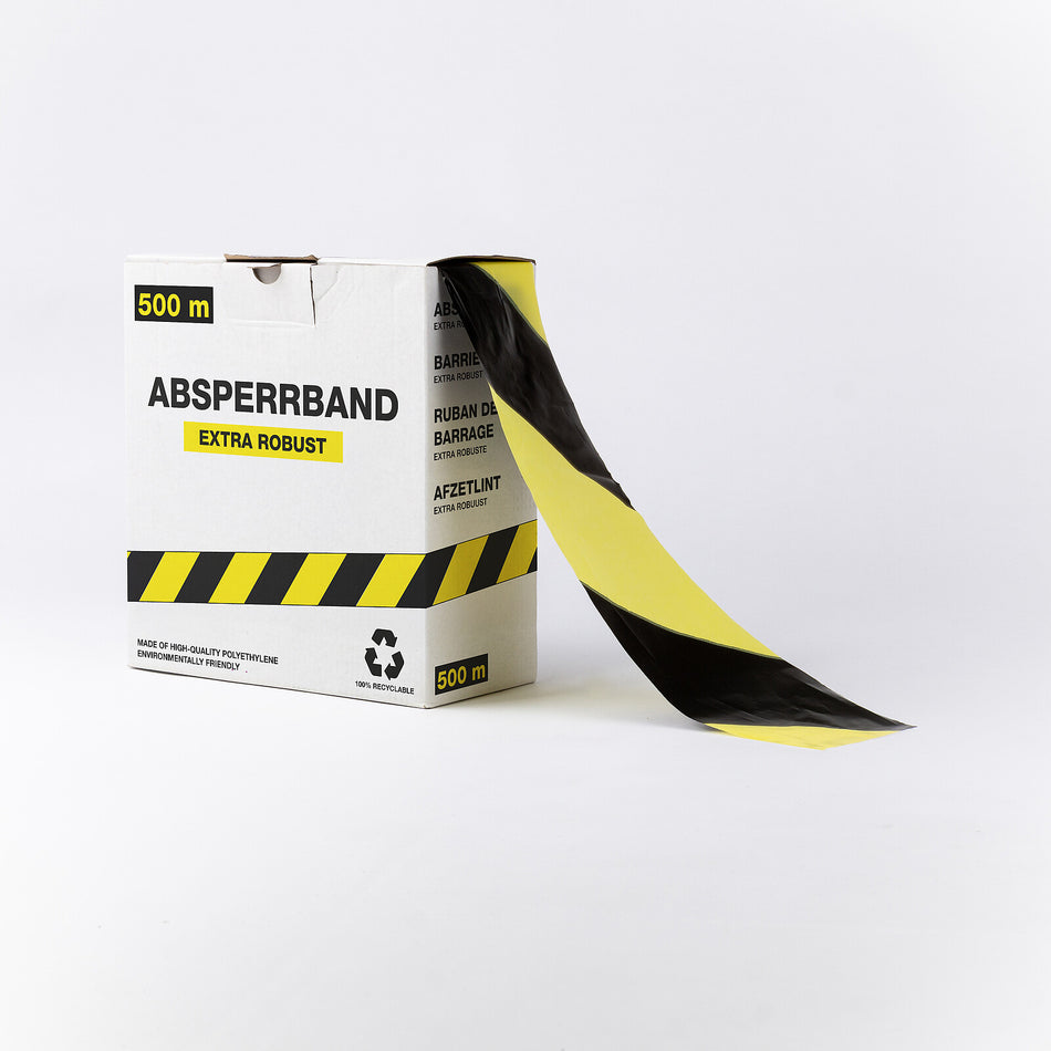 Barrier Tape –Extra Robust – 500m x 80mm (Double-Sided Print)