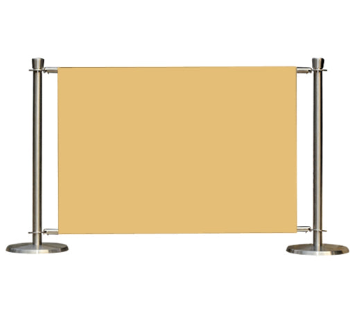 Flexibarrier Café Barrier Set –Premium– 1000mm | Plain Colored Banner
