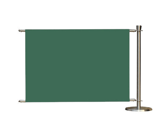 Extension Kit for Flexibarrier Café Barrier  – Premium Silver – 1000mm | Plain Colored Banner
