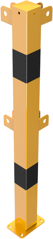 Protective Railing Posts -Brooklyn- for plugging down (Flexible, tiltable) 70x70mm