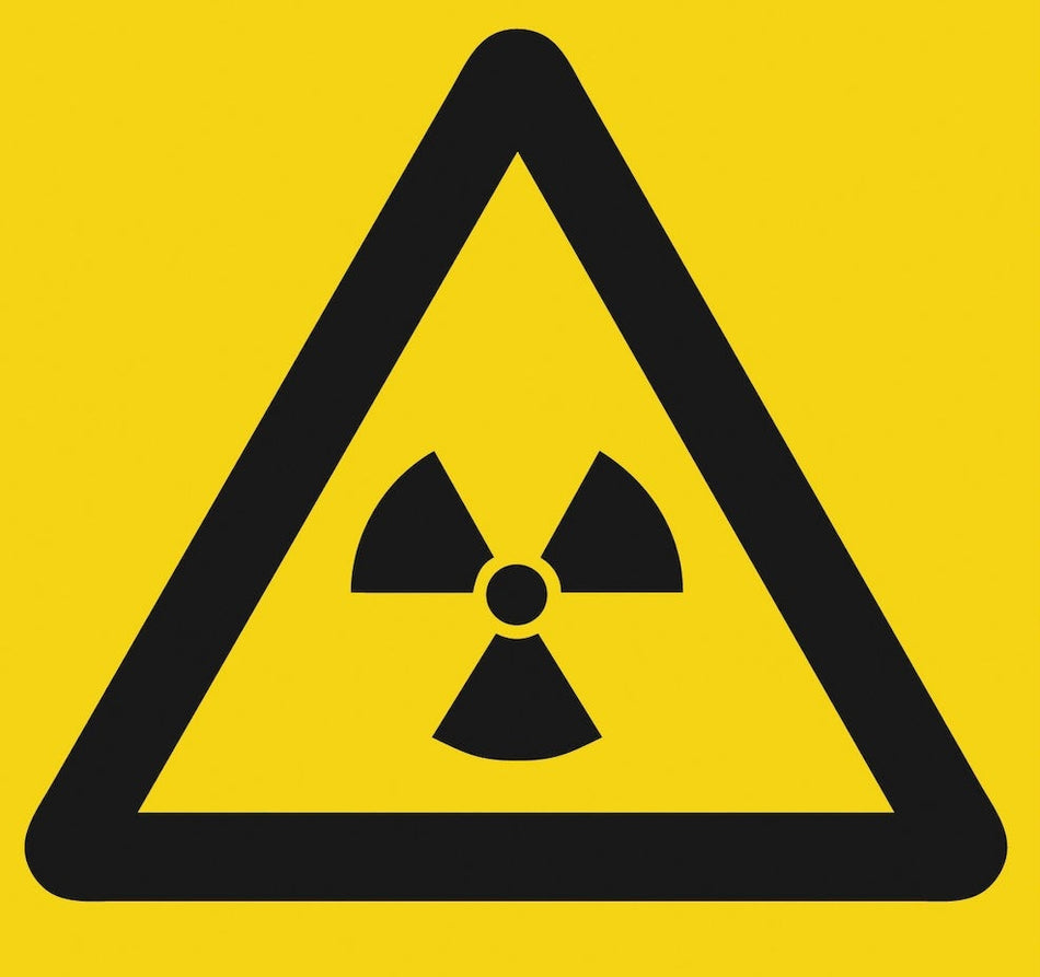 Varningsskylt - Strålning