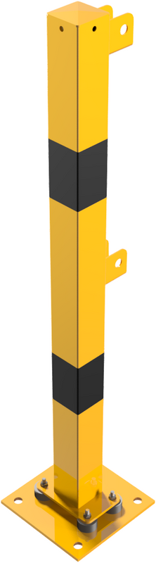 Protective Railing Posts -Brooklyn- for plugging down (Flexible, tiltable) 70x70mm