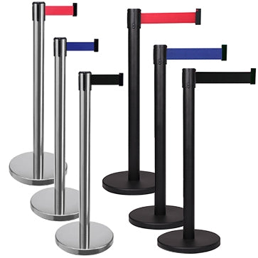 FlexiBarrier Belt Stanchion -Basic 300- (3m belt)