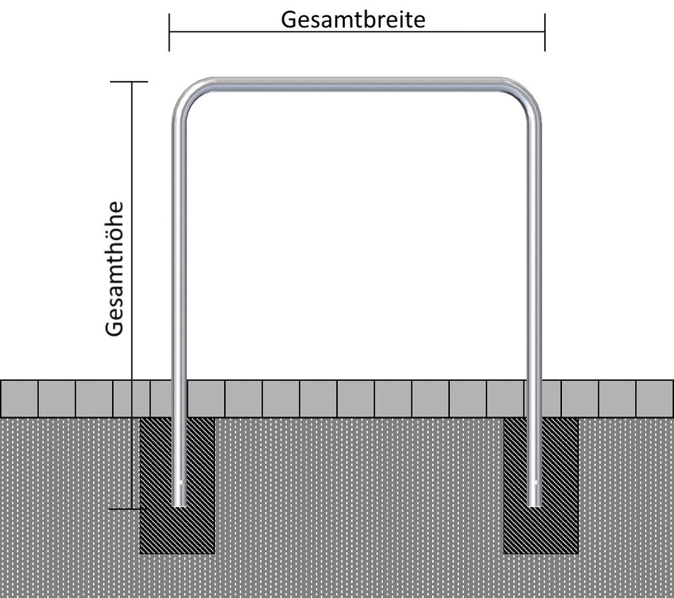 Hoops of Steel Tube Ø 48 mm, Without Crossbar