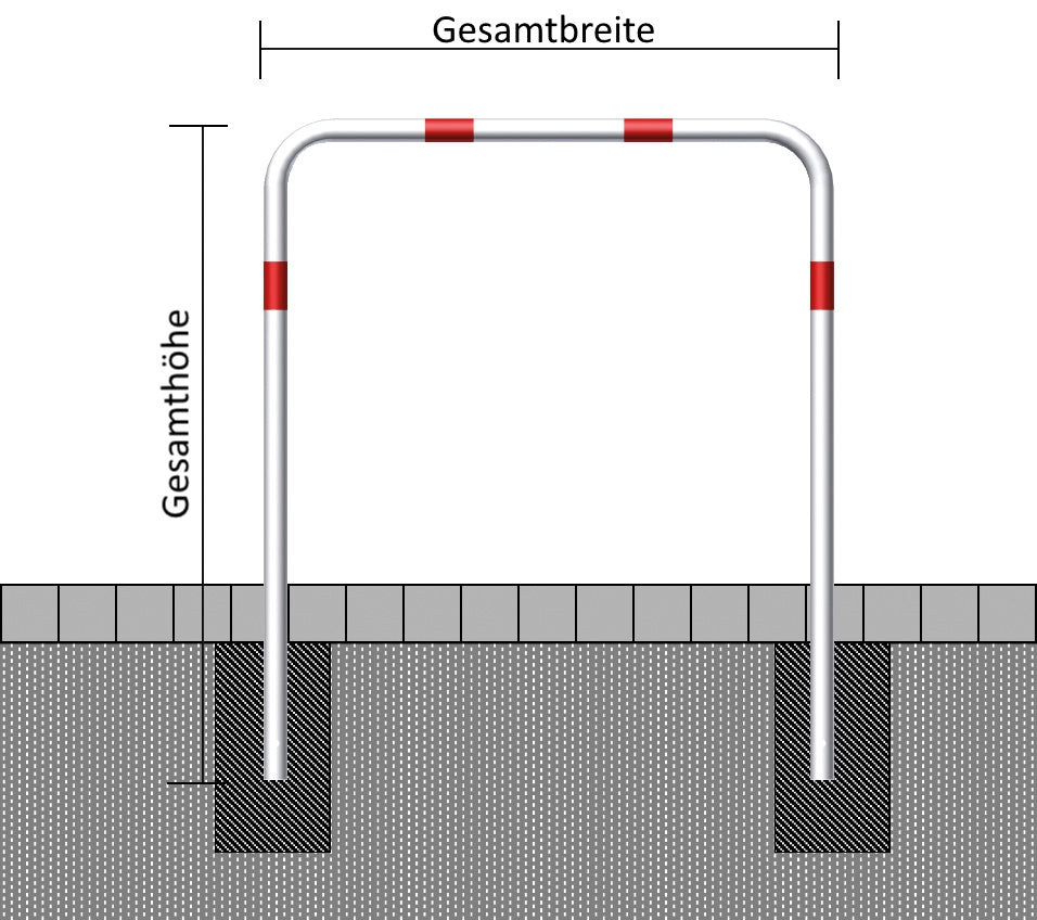 Hoops of Steel Tube Ø 48 mm, Without Crossbar