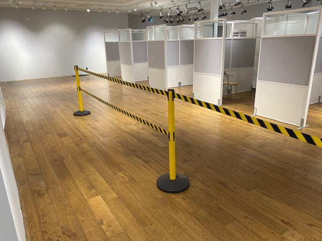 FlexiBarrier Belt Stanchion -Basic Twin- (2 x 3m belt)