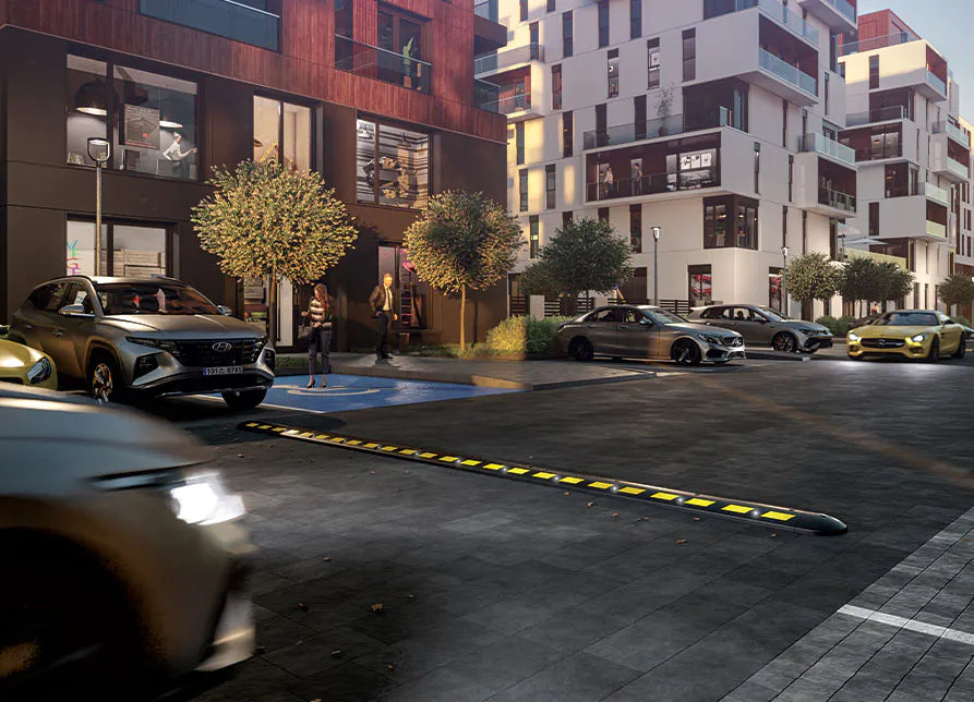 Modular Rubber Speed Bump – LONG Series – 56/75 mm