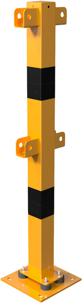 Protective railing - Brooklyn - for plugging down (Flexible, tiltable) 70x70mm (modular)
