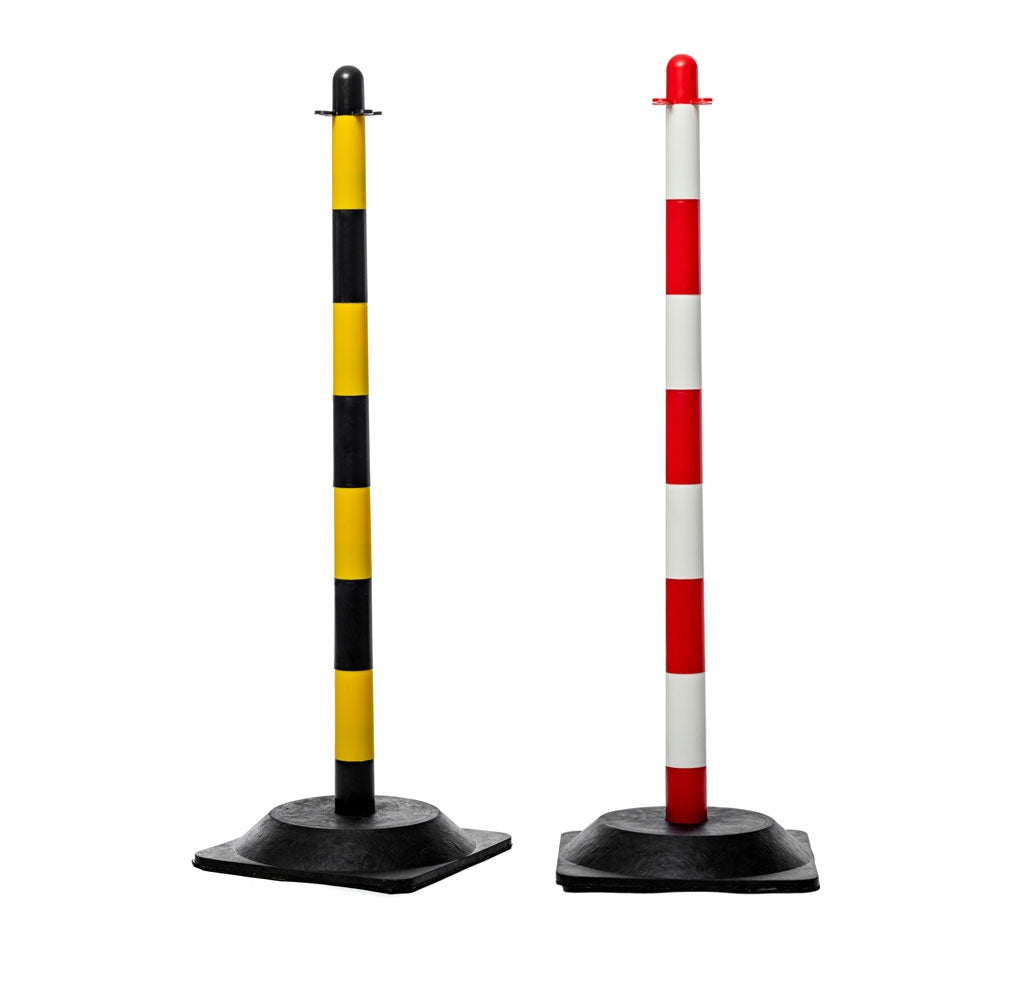 Kit palen met ketting en bord opslagzone | België Kit palen met ketting en bord opslagzone | België