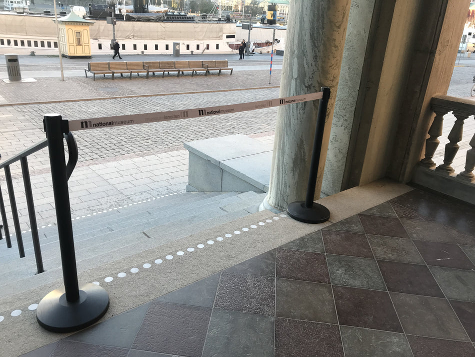FlexiBarrier Belt Stanchion -Basic 300- (3m belt)