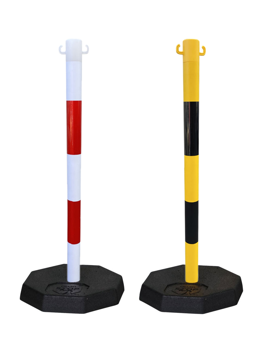 Flexibarrier Post & Chain Barrier -Plastic- (with rubber base)