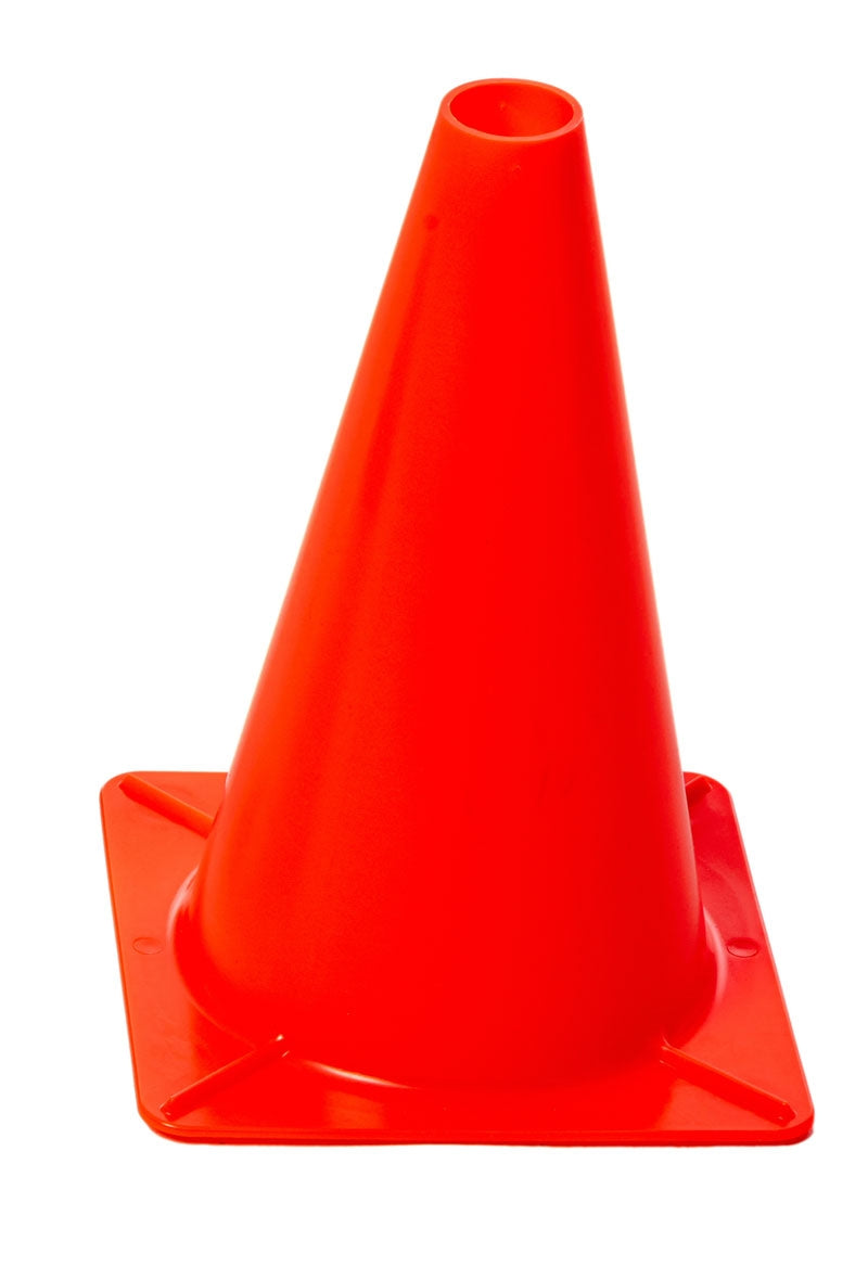 (Pack of 20) Flexibarrier Plastic Traffic Cone 30cm (Flouorescent Orange)